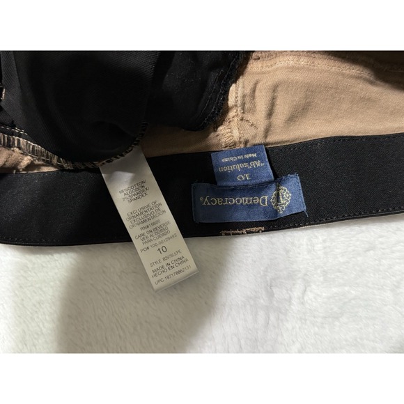 Democracy Womens 10 High Rise Wide Leg Jeans Beige Ab Solution 30x30 - Picture 6 of 9